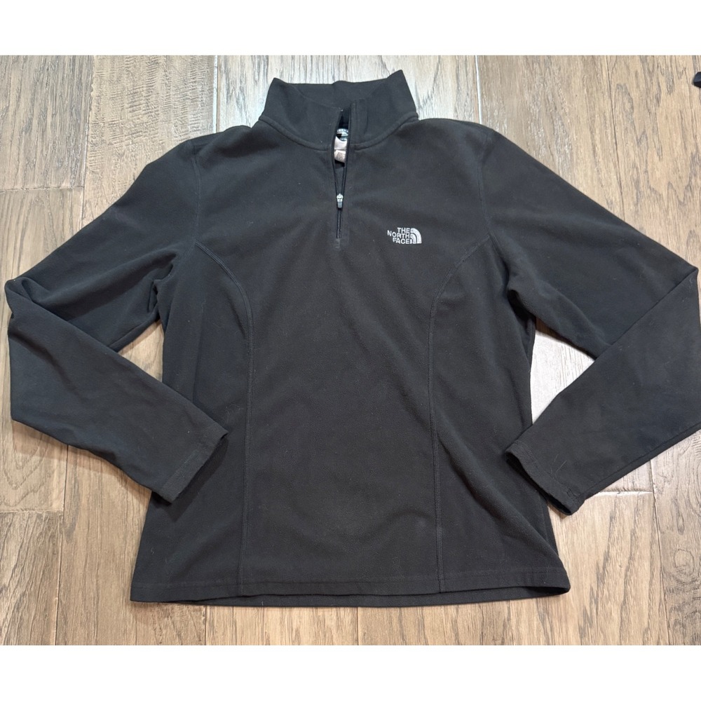 The North Face Womens Fleece Pullover Jacket M/M Black 100%‎ Polyester